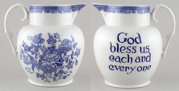 Jug or Pitcher God bless us